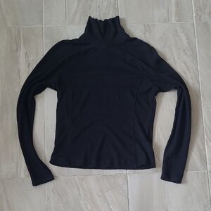 Lole Black Turtleneck Top